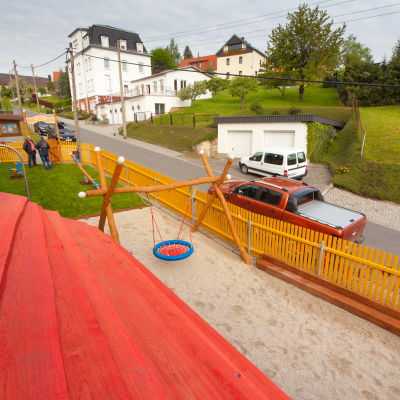 Aussicht vom Spielturm aus