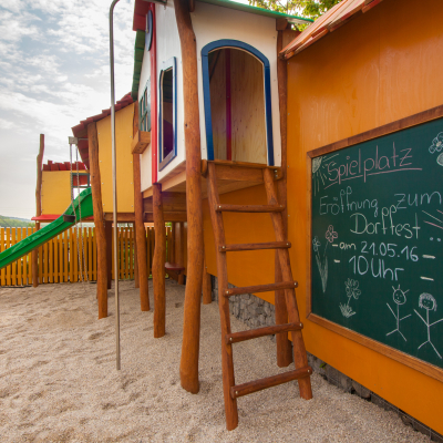 Maltafel auf dem Spielplatz